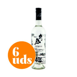 PISCO ALAMO TRANSPARENTE 40% 750CC x 6